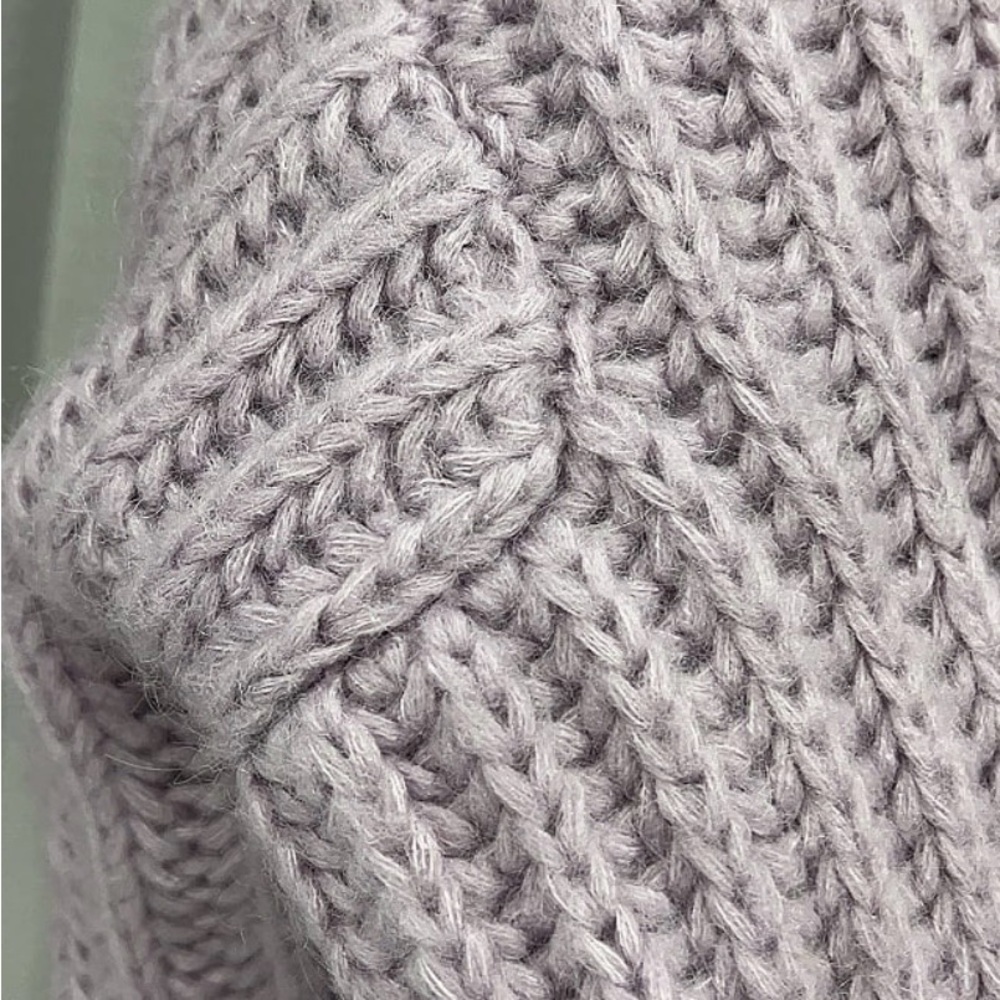 ACNE STUDIOS Chunky Sweater Lavender Knit Sweater - Picture 3 of 5